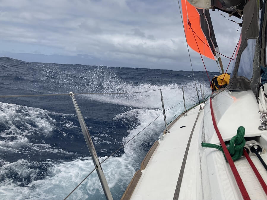 Beating in heavy weather on the Atlantic