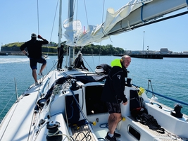 Mile builder in the English Channel via Scilly and Channel islands — sailing photo 166