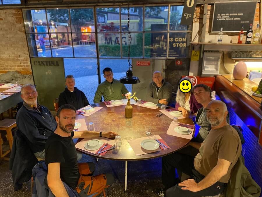 Leg 2: Lou - UK, Miguel - Spain, Maarten - Belgium, James - UK, Goran - Croatia, Stephan - Germany