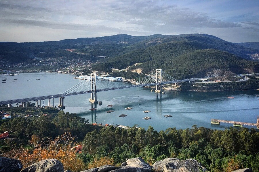 Rande Bridge in Ria de Vigo