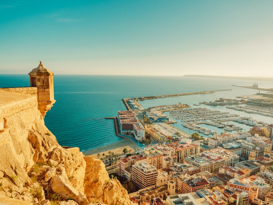 Alicante from Santa Bárbara castle
