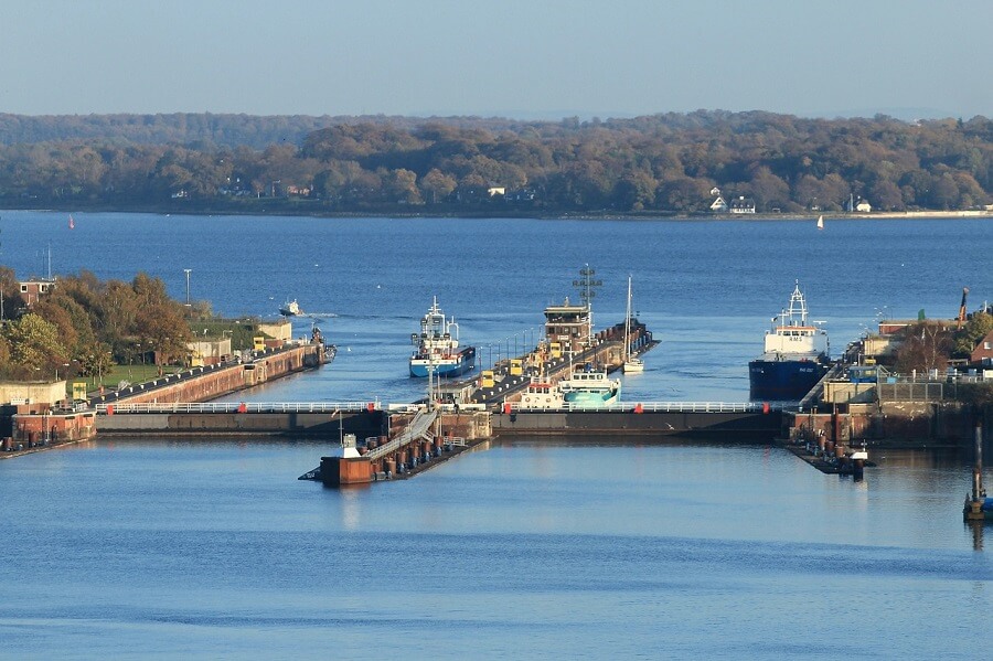 Locks in Kiel-Holtenau